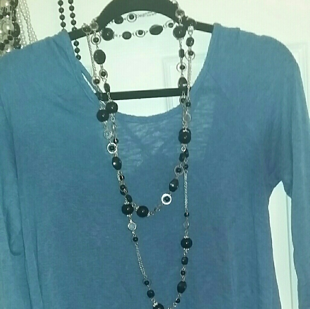Blue Bobeau top